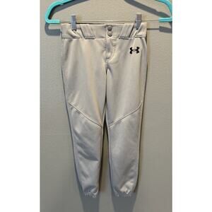 Boys' Under Armour Baseball Pants Cinch Ankle Size YXS Gray